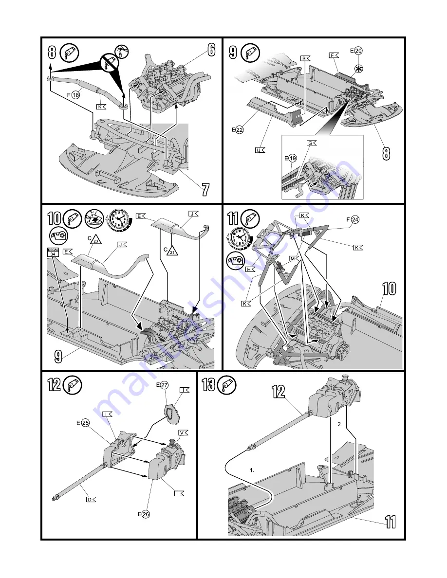 REVELL Audi A4 DTM 2011 Assembly Manual Download Page 7