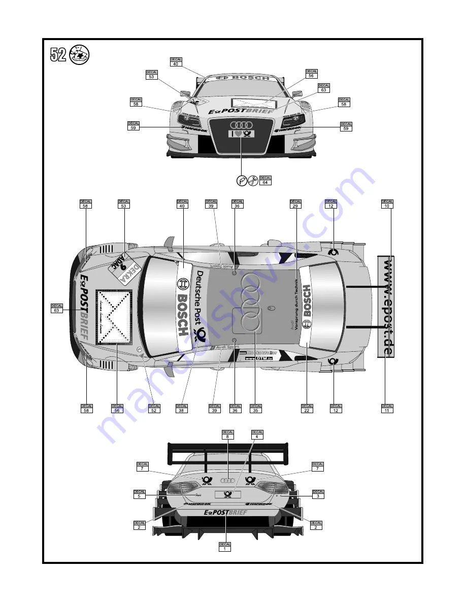 REVELL Audi A4 DTM 2011 Скачать руководство пользователя страница 14