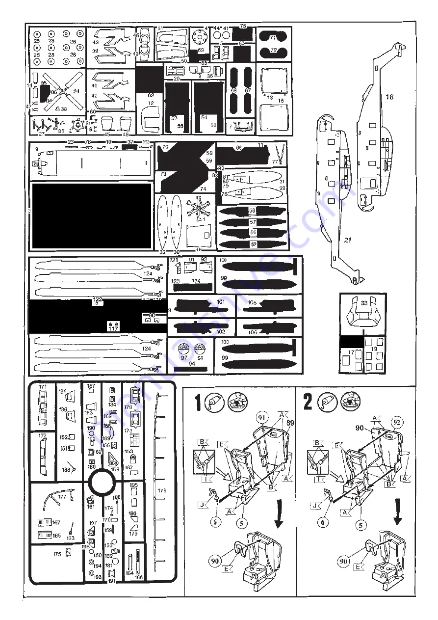 REVELL CH-53 GA Heavy Transport Helicopter Assembly Manual Download Page 5