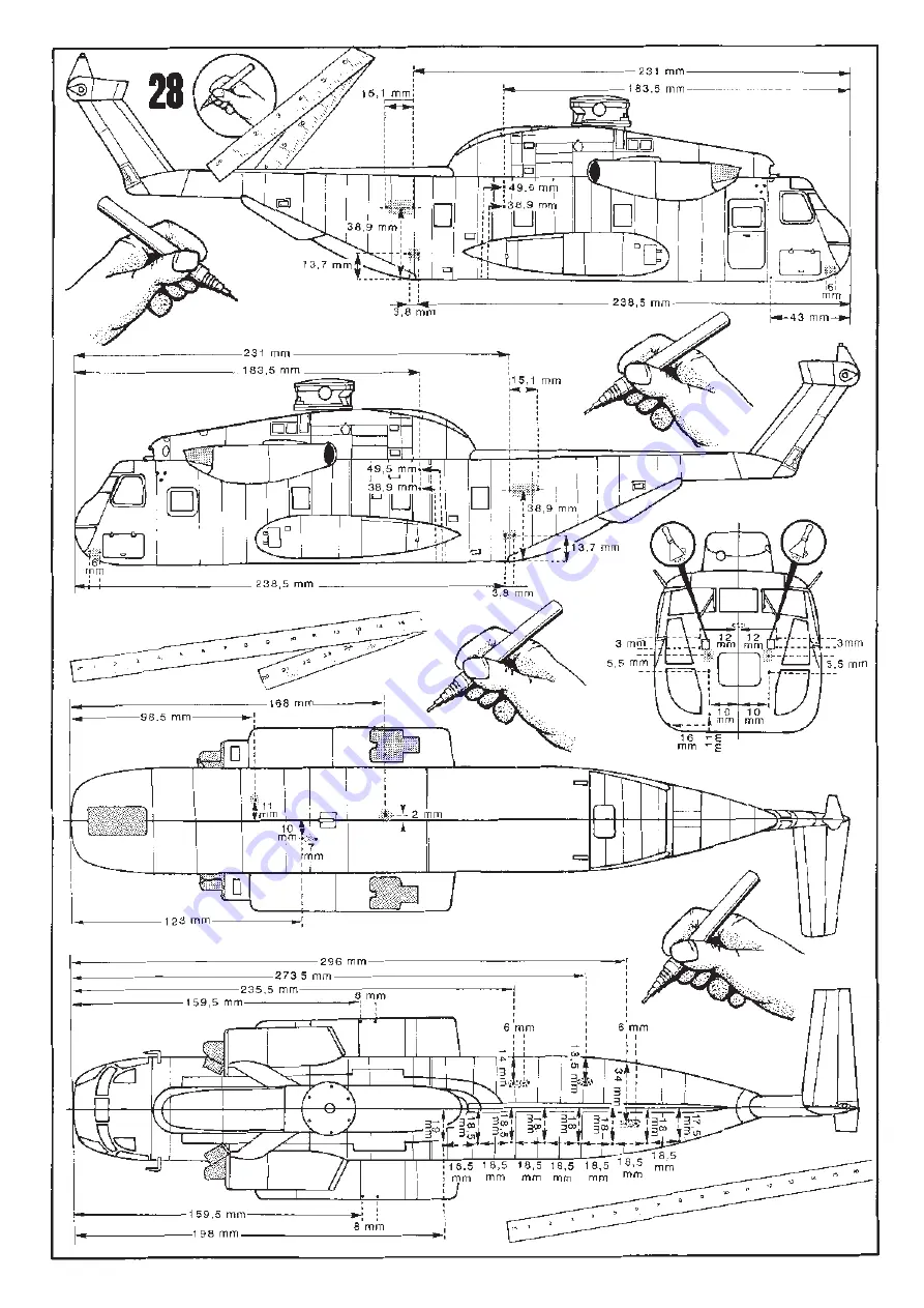 REVELL CH-53 GA Heavy Transport Helicopter Скачать руководство пользователя страница 9