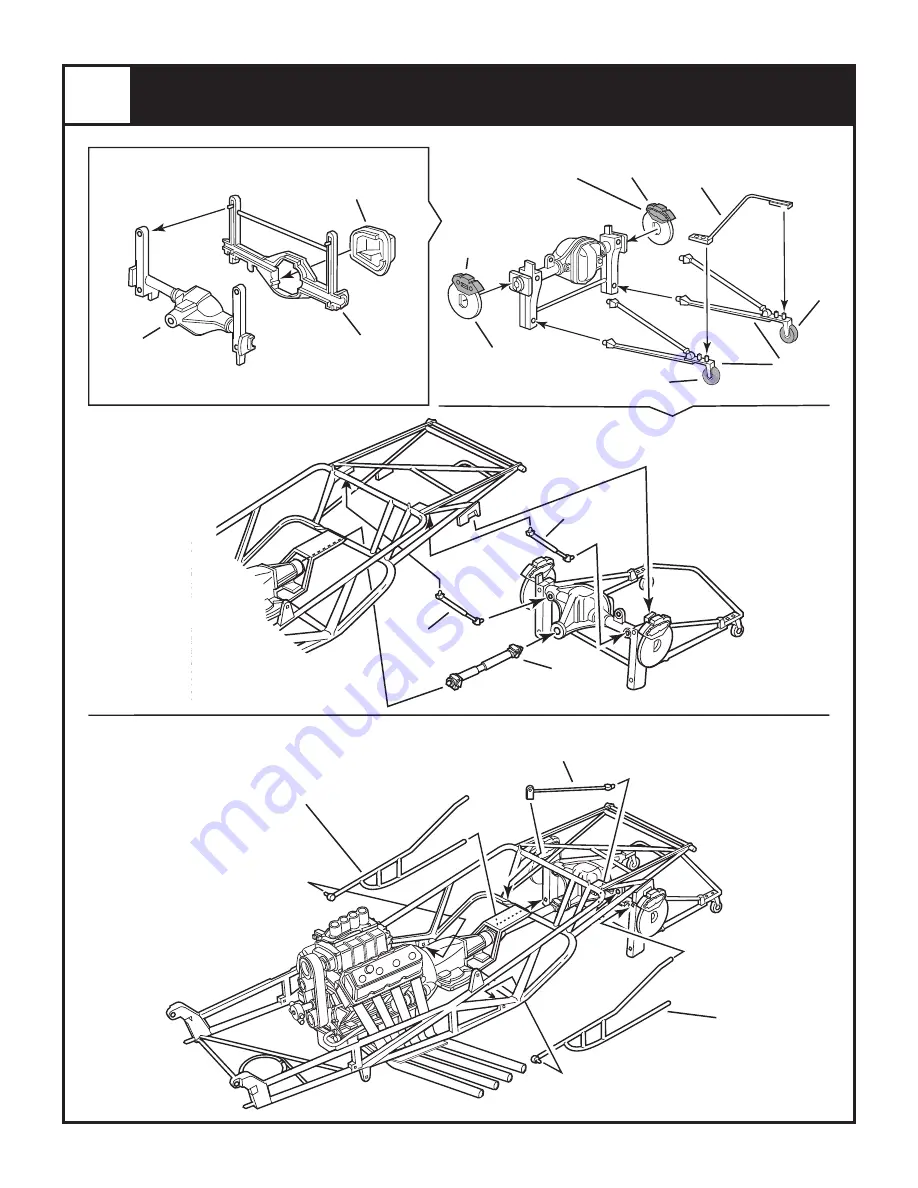 REVELL Chi-Town Hustler '69 DODGE CHARGER NHRA FUNNY CAR Assembly Instructions Manual Download Page 3