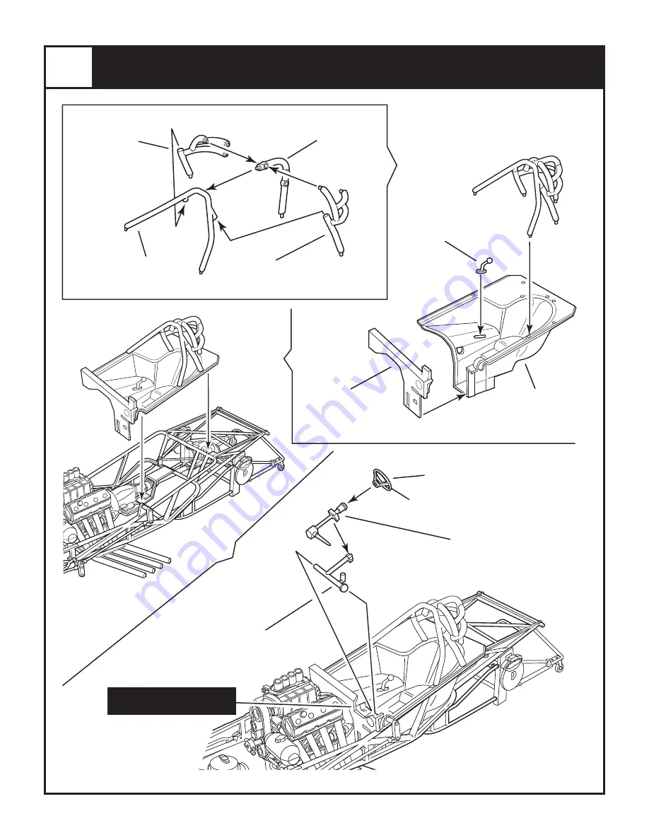 REVELL Chi-Town Hustler '69 DODGE CHARGER NHRA FUNNY CAR Assembly Instructions Manual Download Page 5