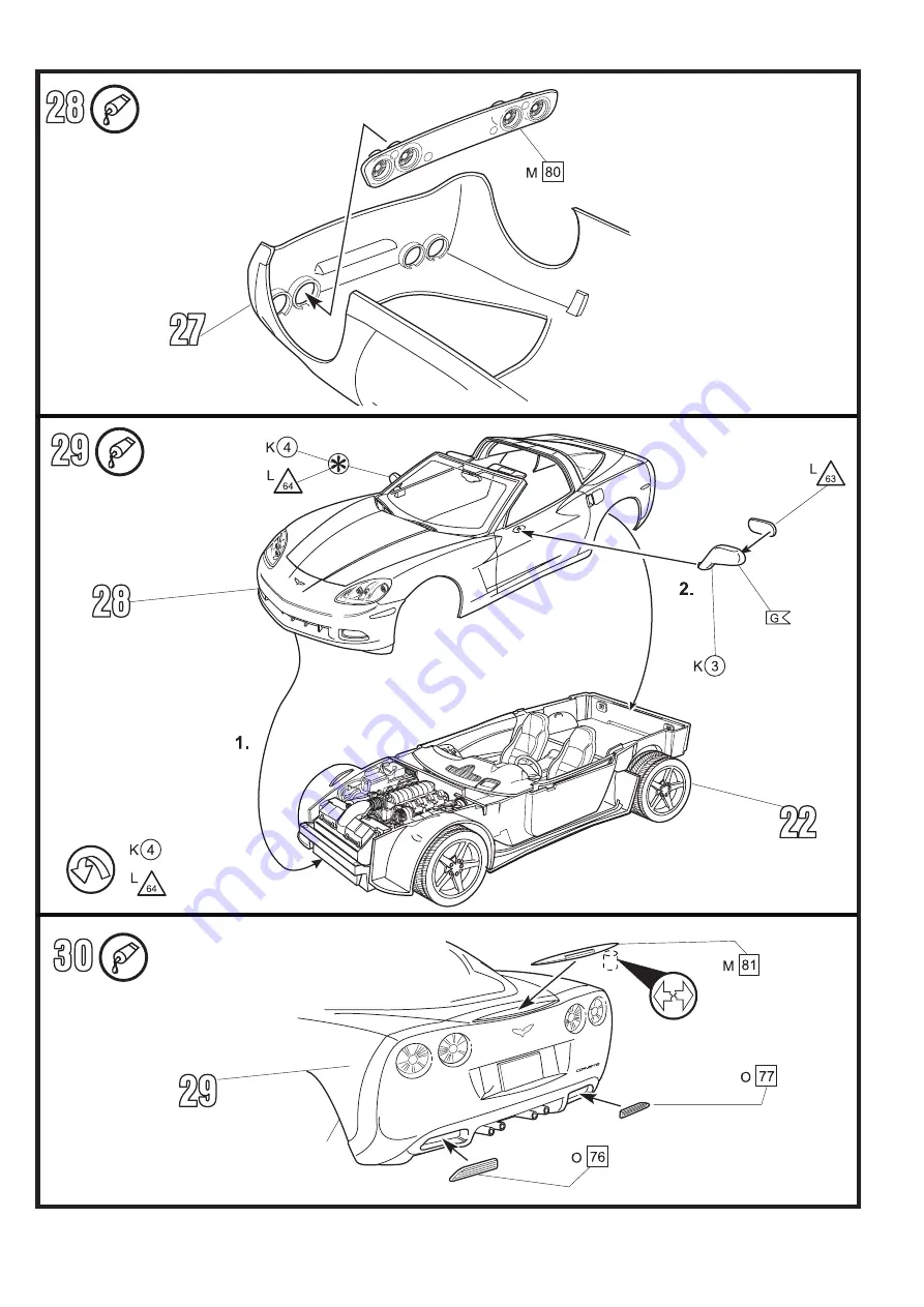 REVELL Corvette C6 Convertible Скачать руководство пользователя страница 14