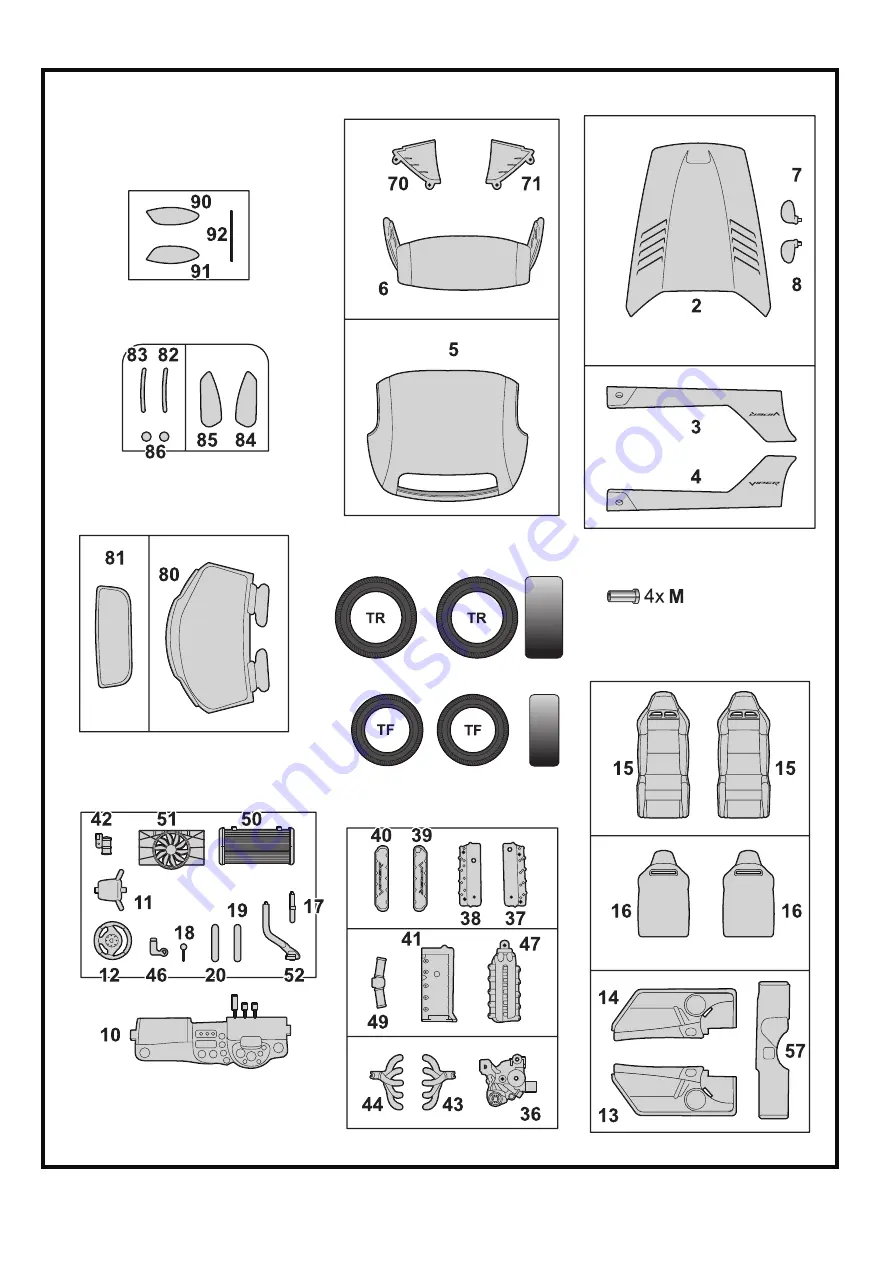 REVELL Dodge Viper SRT-10 Assembly Manual Download Page 6