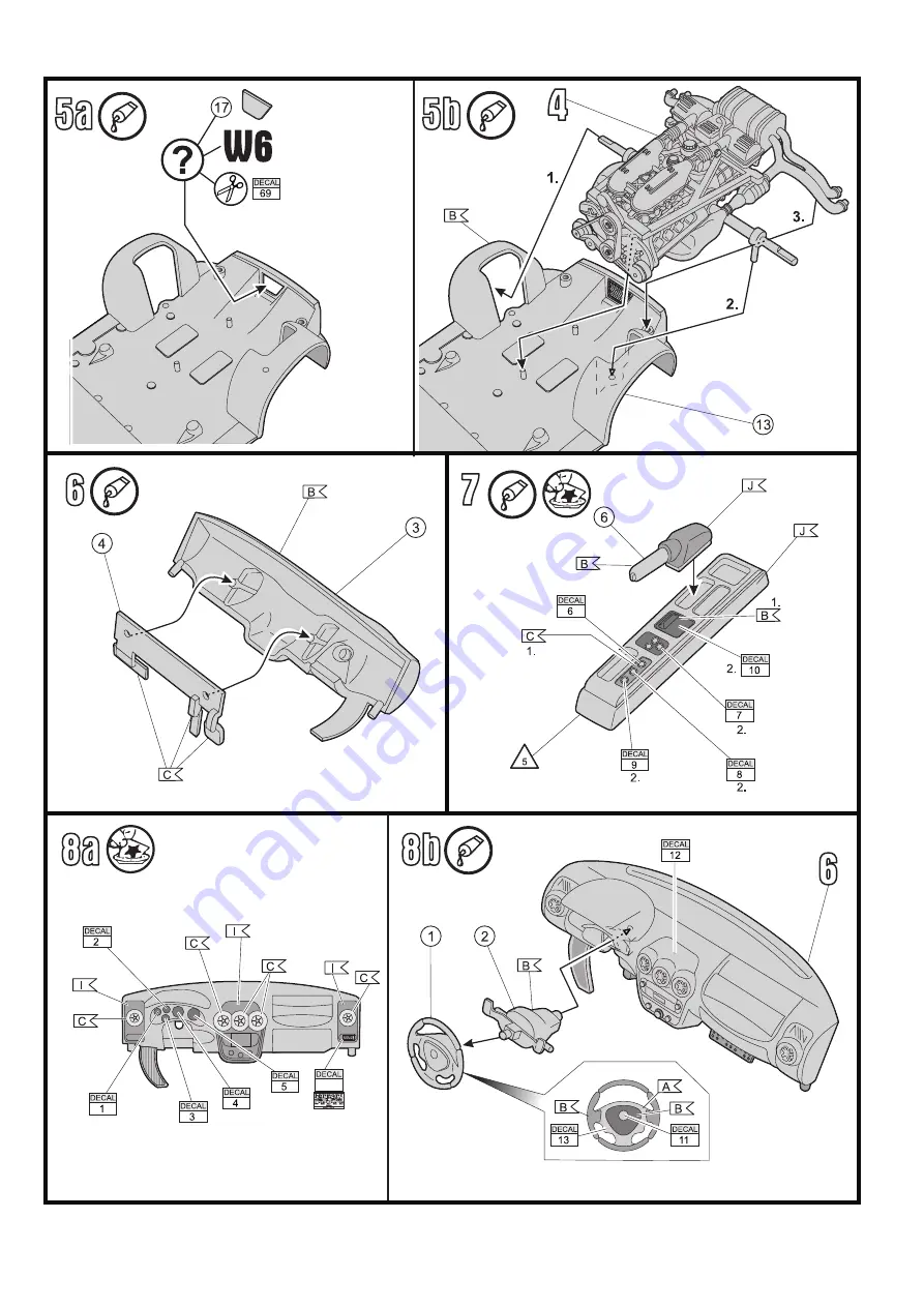 REVELL Enzo Ferrari Assembly Manual Download Page 7