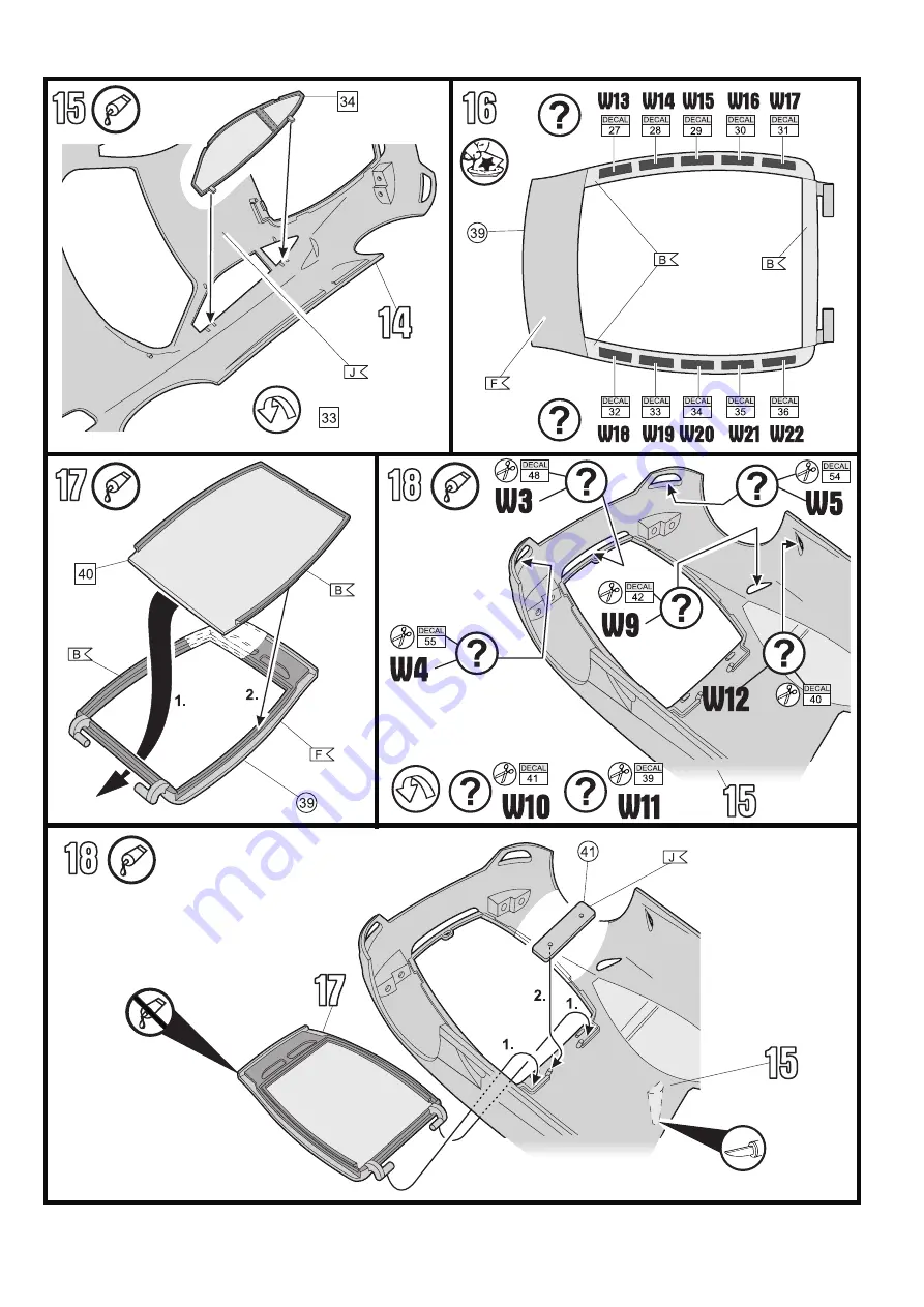 REVELL Enzo Ferrari Assembly Manual Download Page 9