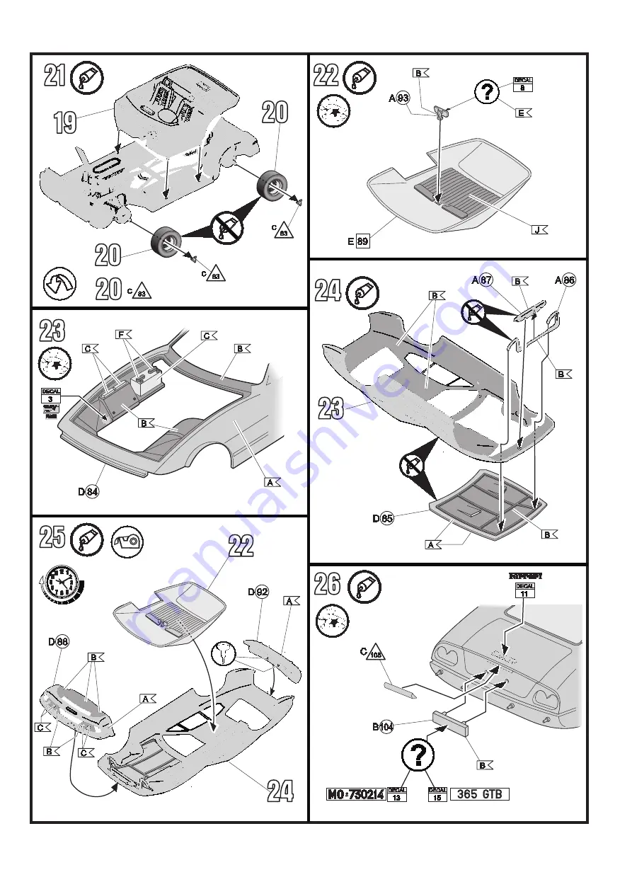 REVELL Ferrari 365 GTB4 Daytona Скачать руководство пользователя страница 9