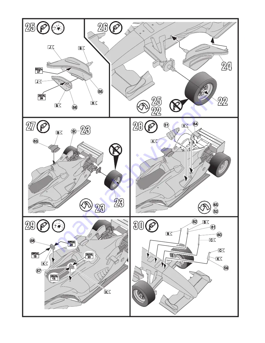 REVELL Ferrari F2003-GA Assembly Instructions Manual Download Page 10