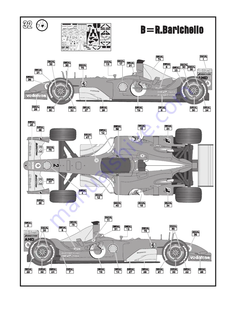 REVELL Ferrari F2003-GA Скачать руководство пользователя страница 12