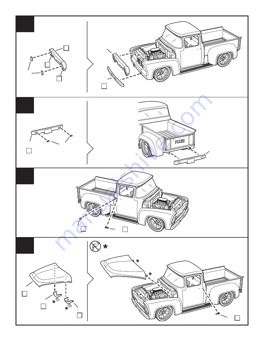 REVELL Foose FORD FD-100 PICKUP Manual Download Page 11