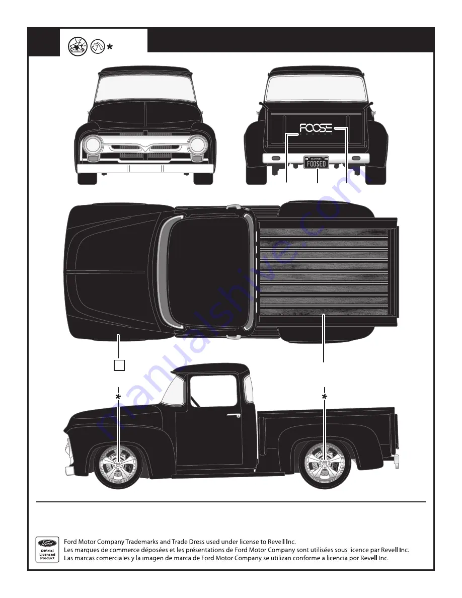 REVELL Foose FORD FD-100 PICKUP Manual Download Page 12