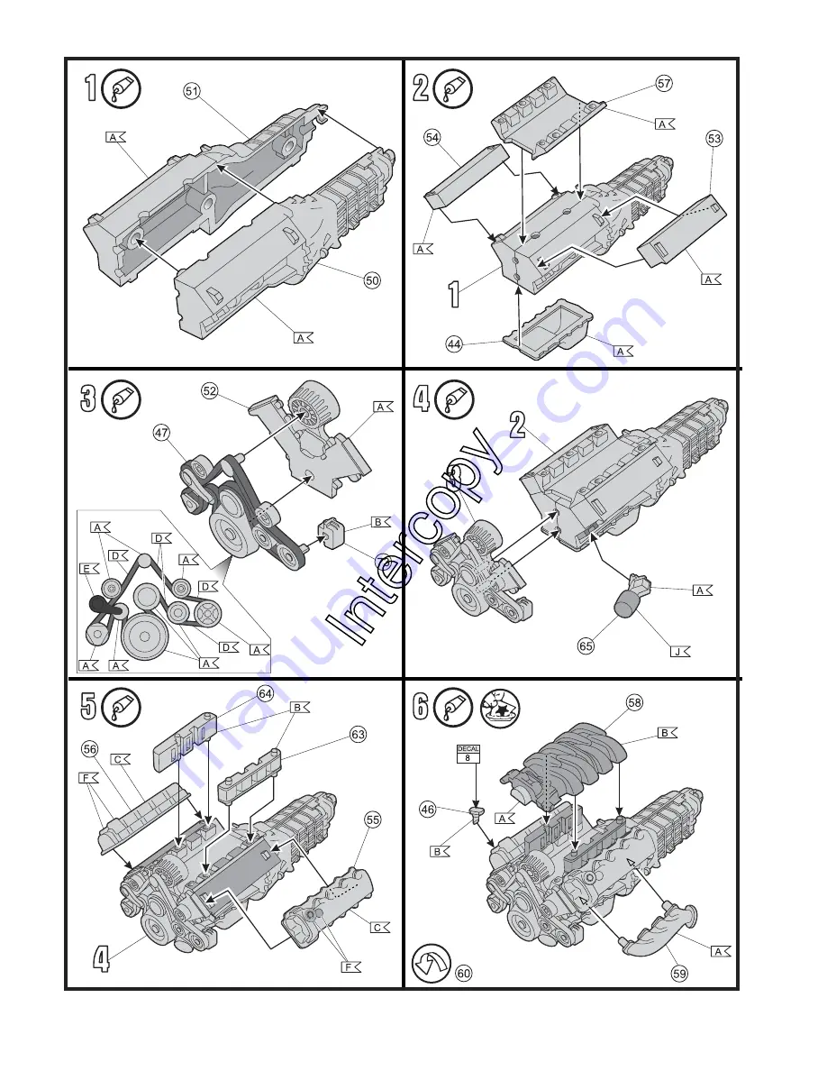 REVELL Ford Mustang GT 2005 Assembly Manual Download Page 6