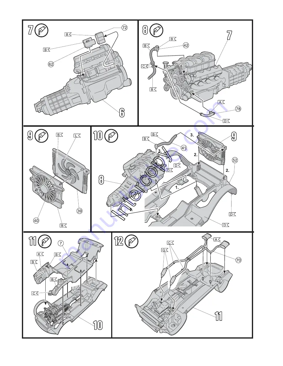 REVELL Ford Mustang GT 2005 Assembly Manual Download Page 7