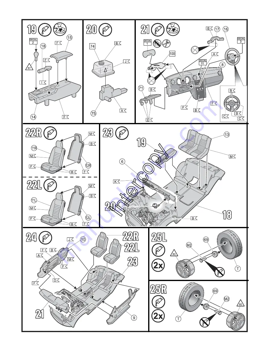 REVELL Ford Mustang GT 2005 Assembly Manual Download Page 9