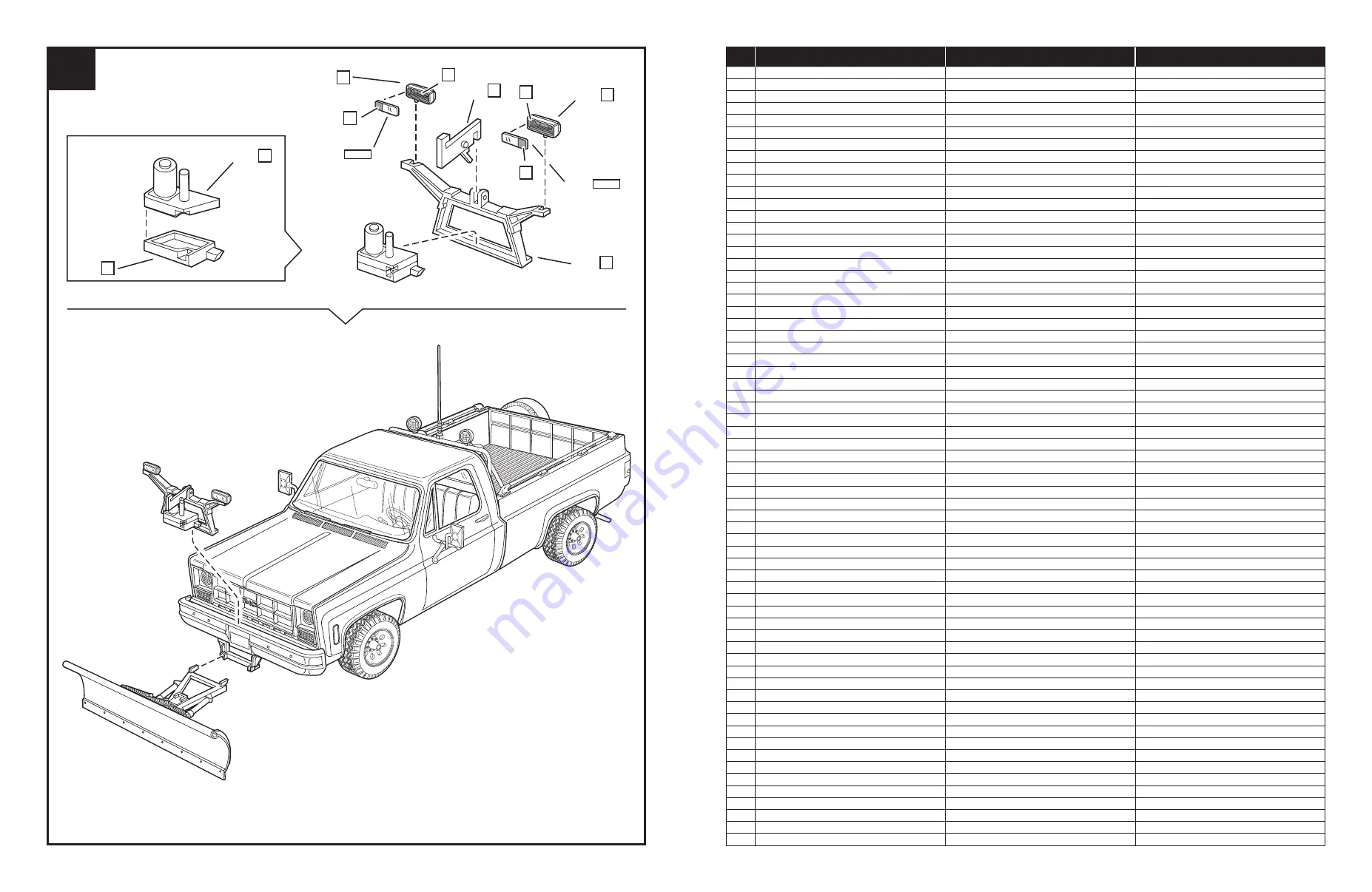 REVELL GMC PICKUP WITH SNOW PLOW Assembly Instructions Manual Download Page 14