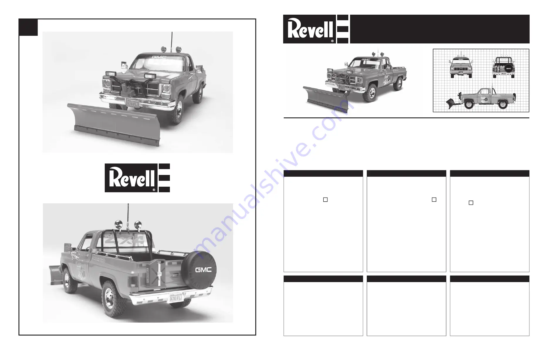 REVELL GMC PICKUP WITH SNOW PLOW Скачать руководство пользователя страница 16