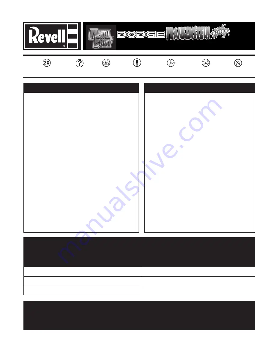 REVELL KIT 1551 Assembly Manual Download Page 1