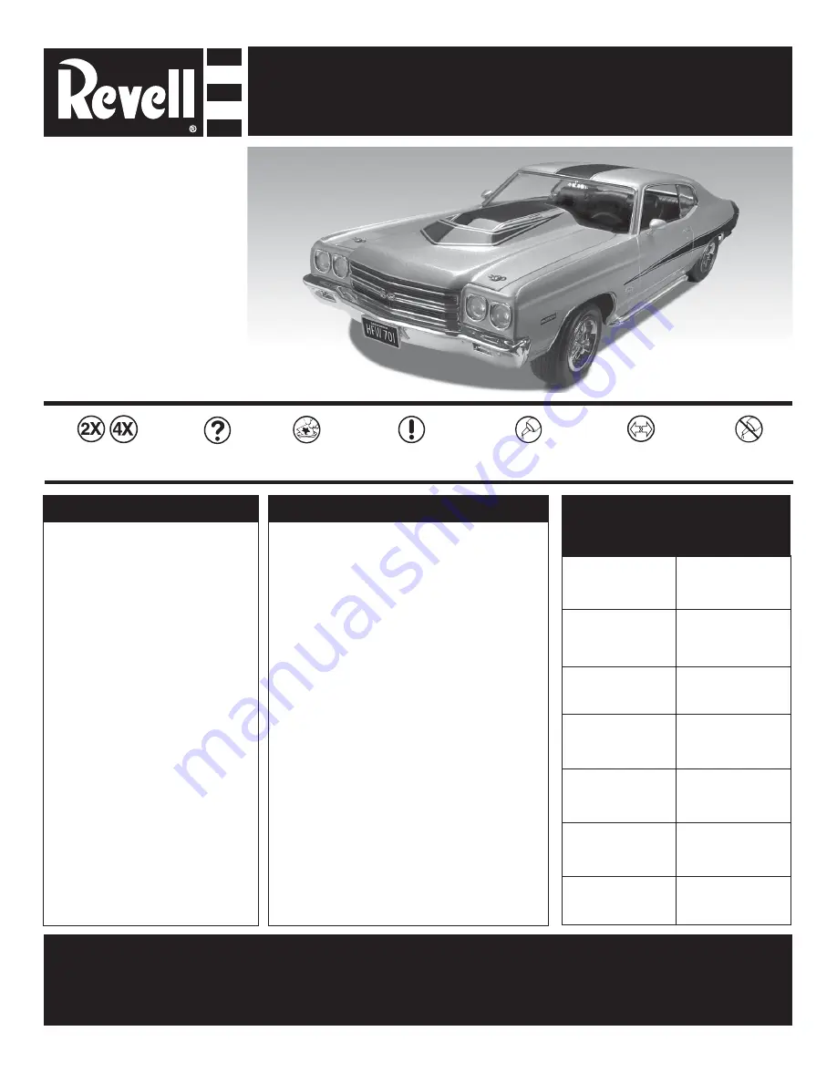 REVELL KIT 2066 Assembly Manual Download Page 1