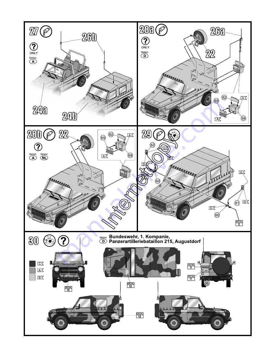 REVELL LKw GL Leicht Wolf kurzer radstand Скачать руководство пользователя страница 9