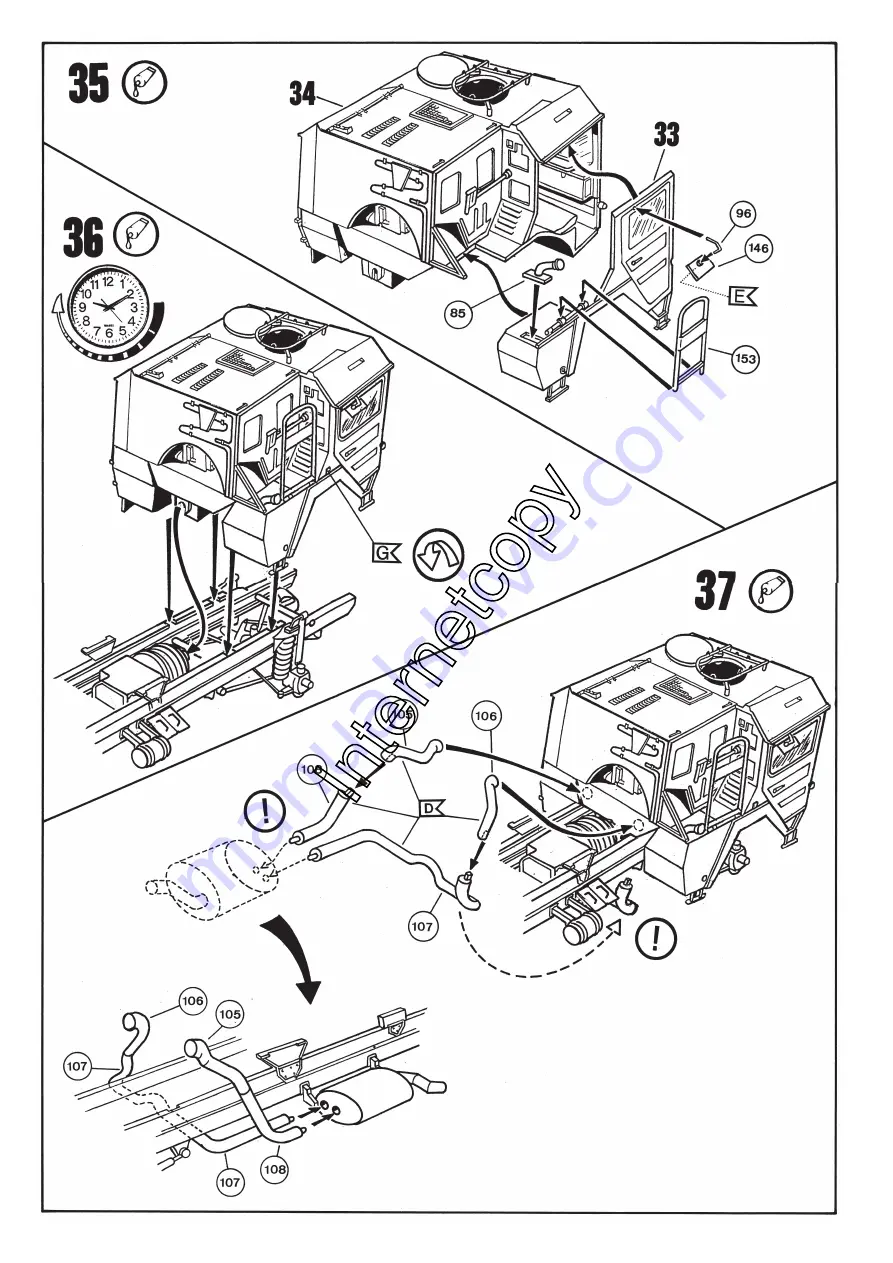 REVELL MAN 7t Mil gl 6x6 truck Assembly Manual Download Page 12