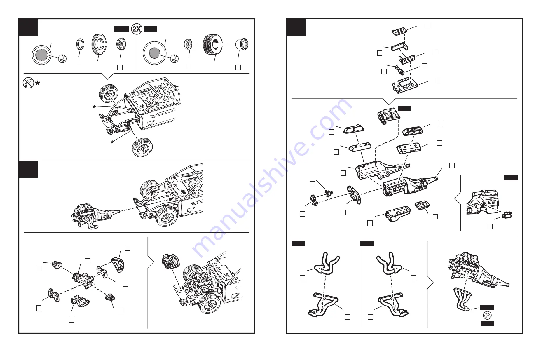 REVELL MATT & DEBBIE HAY'S PRO-STREET THUNDERBIRD Manual Download Page 5