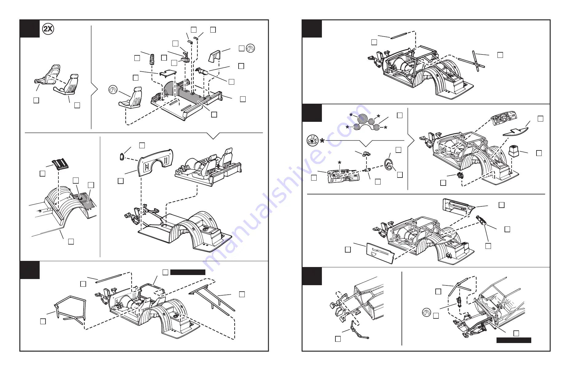 REVELL MATT & DEBBIE HAY'S PRO-STREET THUNDERBIRD Manual Download Page 7