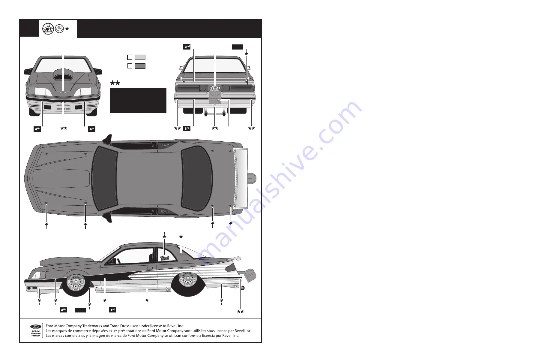 REVELL MATT & DEBBIE HAY'S PRO-STREET THUNDERBIRD Manual Download Page 12