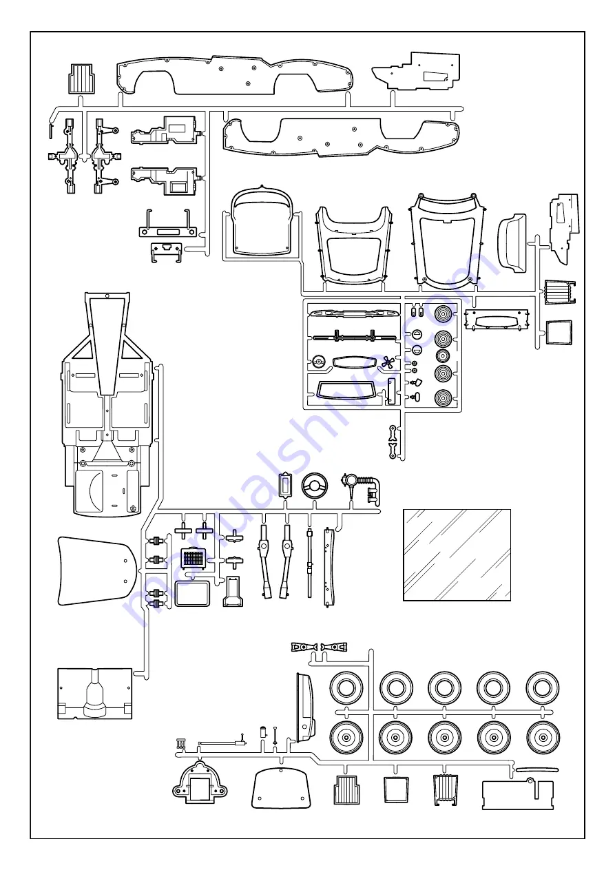 REVELL Mercedes-Benz 190 SL Roadster Assembly Manual Download Page 5