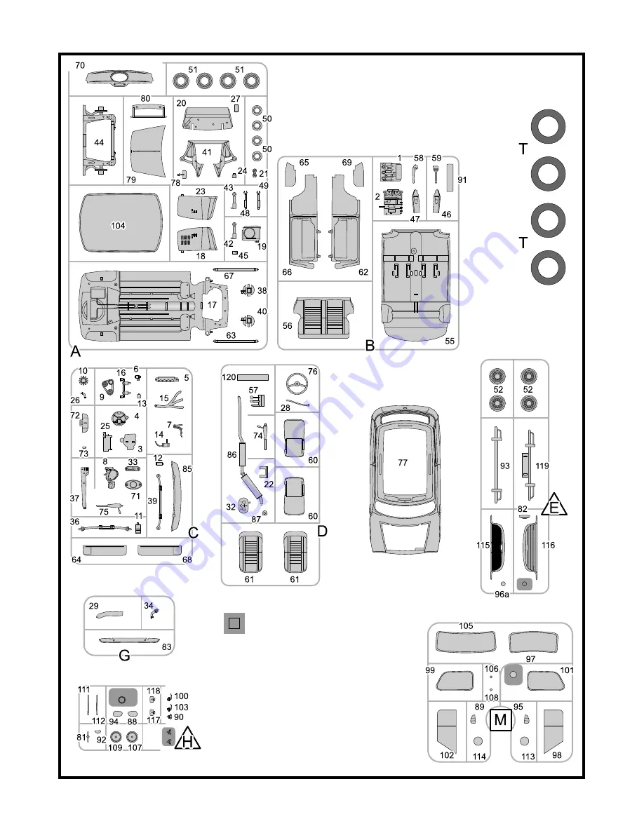 REVELL MINI COOPER 998 Mk.I Assembly Instructions Manual Download Page 6