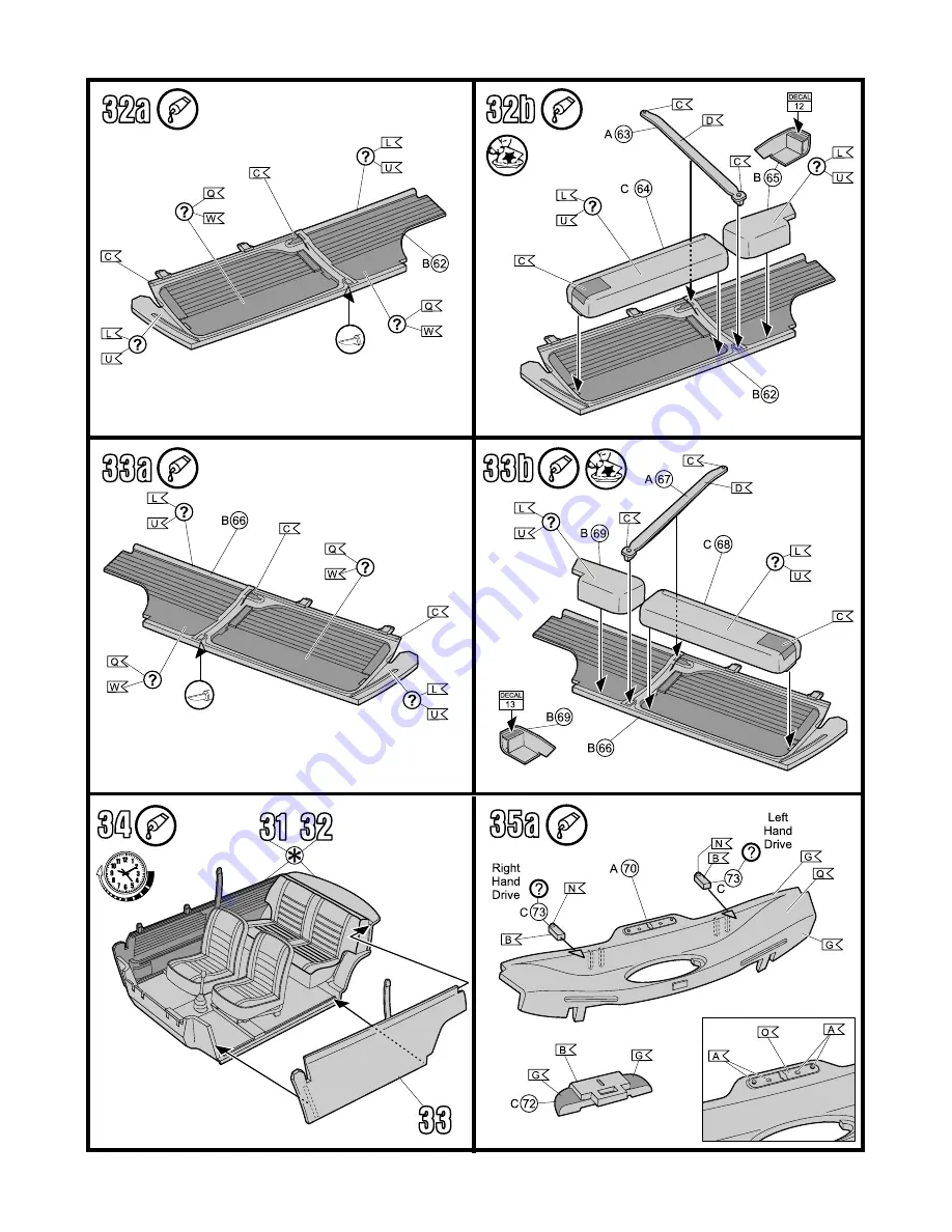 REVELL MINI COOPER 998 Mk.I Assembly Instructions Manual Download Page 12