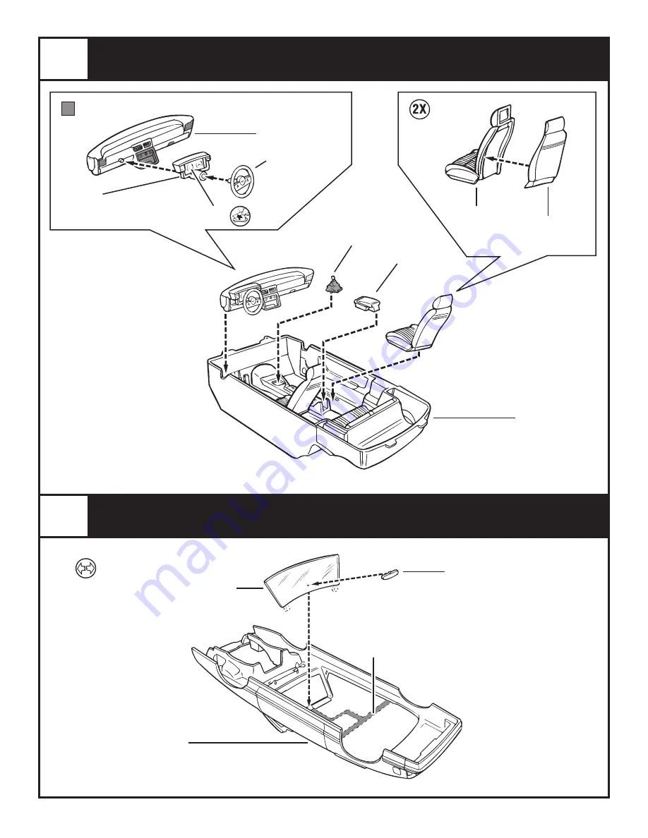 REVELL Mustang Convertible Lowrider Assembly Manual Download Page 4