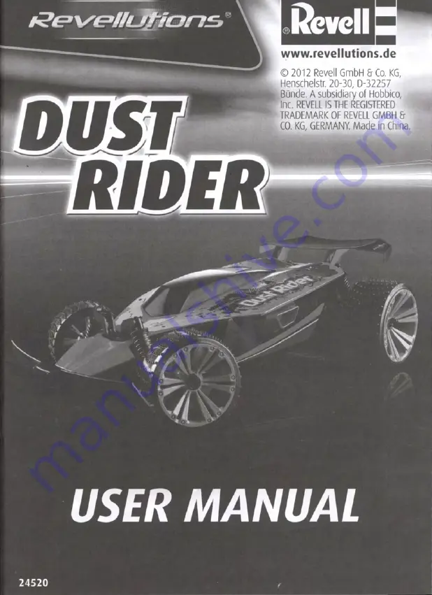 REVELL Revellutions Dust Rider 24520 User Manual Download Page 2