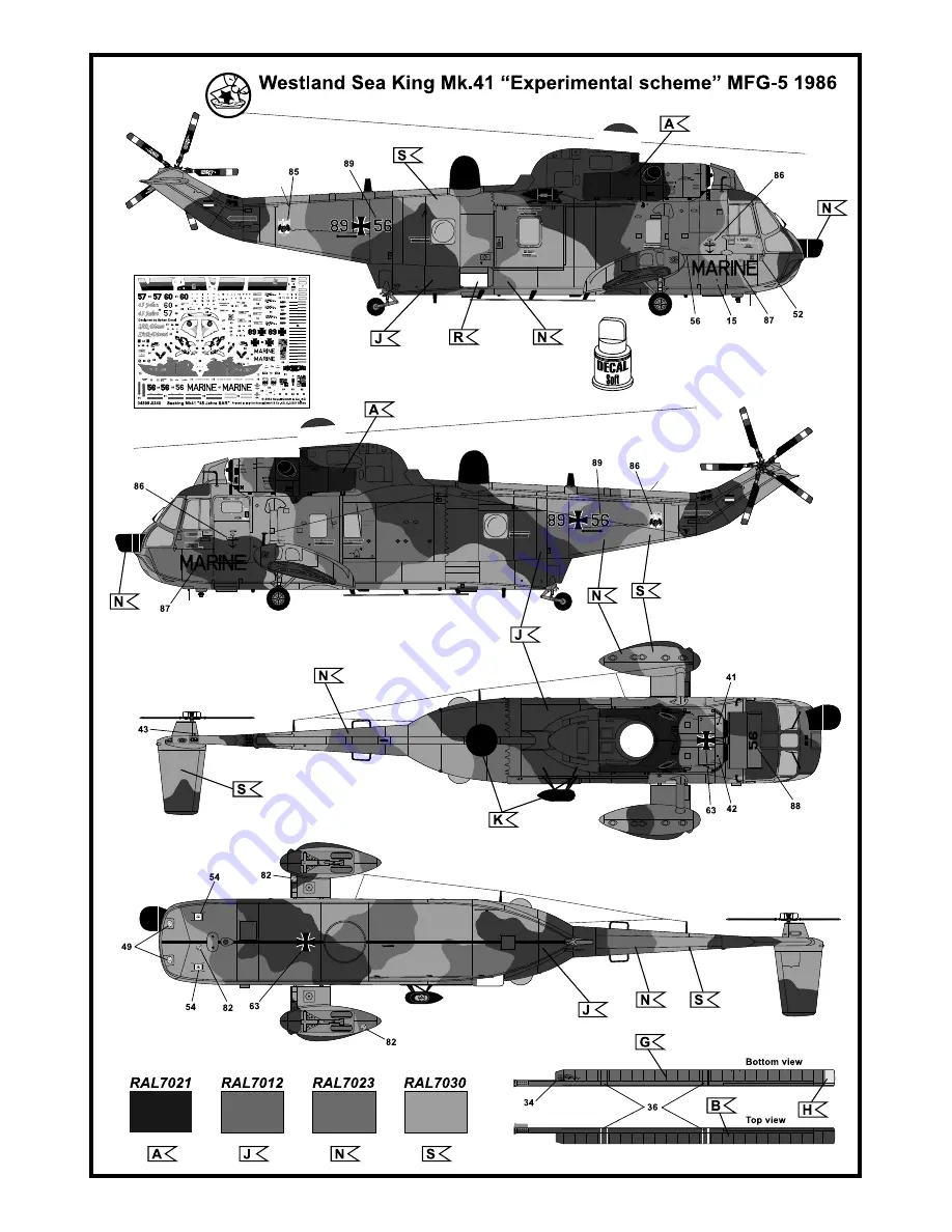 REVELL Sea King Mk. 41 45 years SAR Assembly Manual Download Page 16