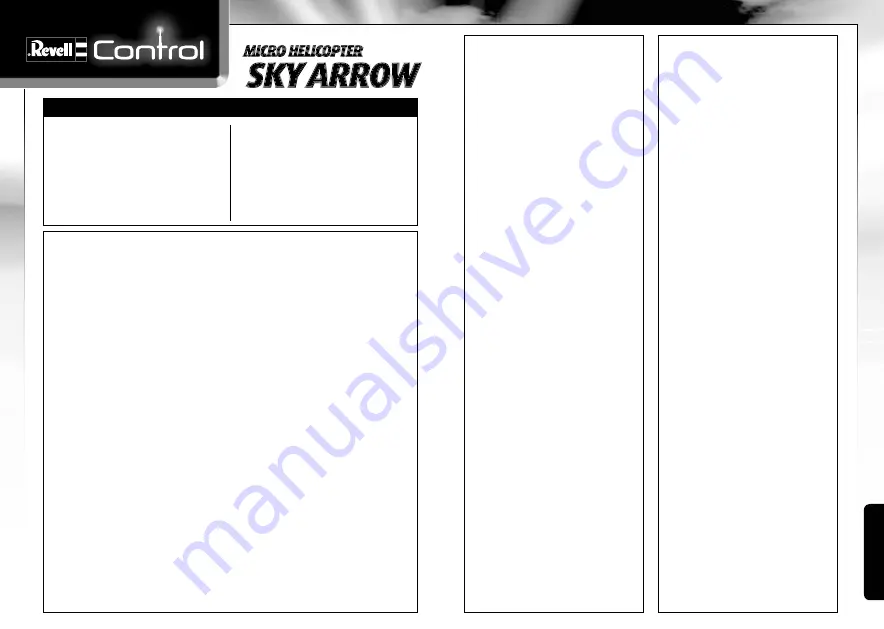 REVELL SKY ARROW User Manual Download Page 24