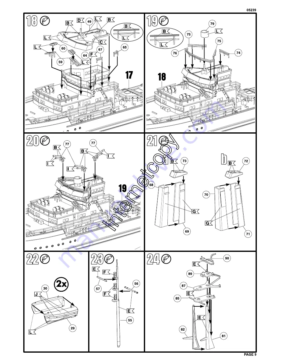 REVELL Smit Houston Assembly Manual Download Page 9