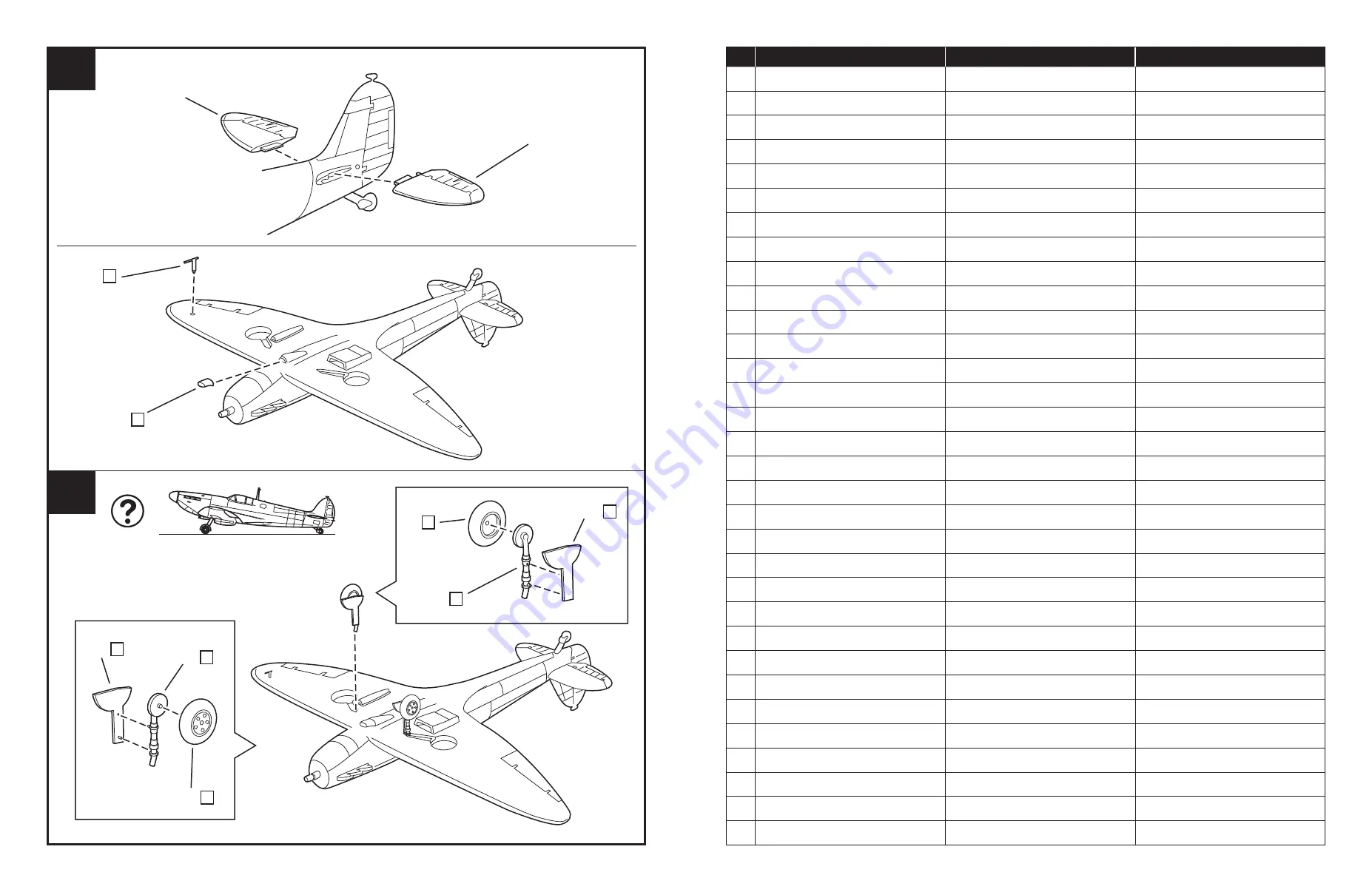 REVELL SUPERMARINE SPITFIRE MK II Assembly Manual Download Page 6