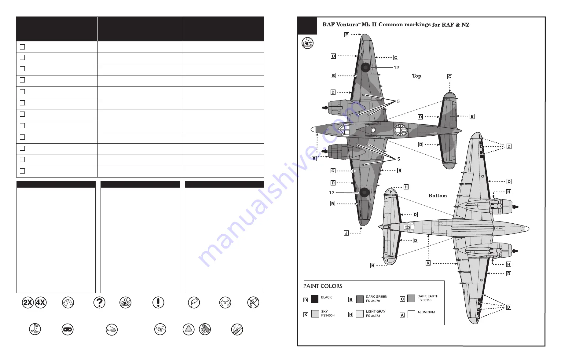 REVELL VENTURA MK. II RAF Скачать руководство пользователя страница 2