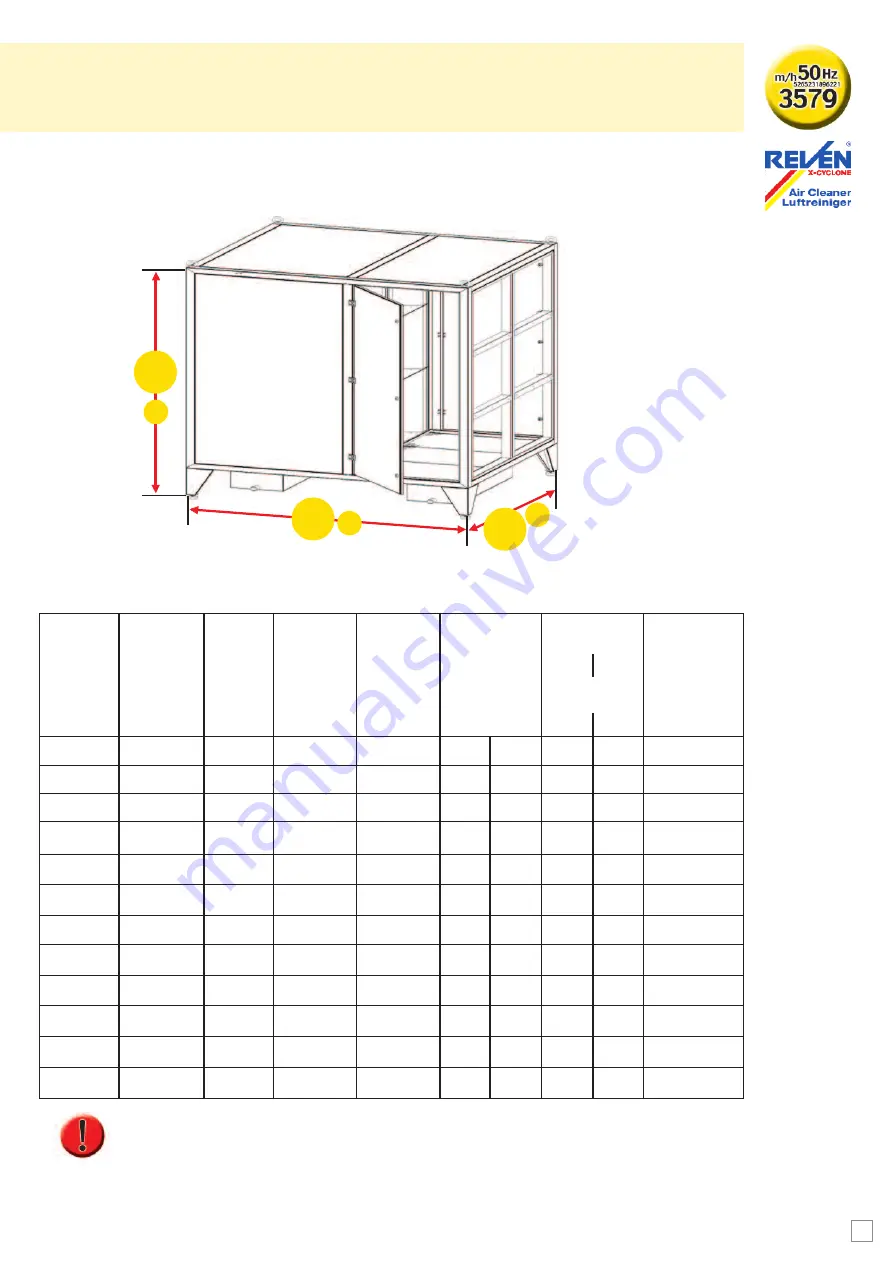 Reven X-CYCLONE RKM Series Operating And Maintenance Instructions Manual Download Page 13