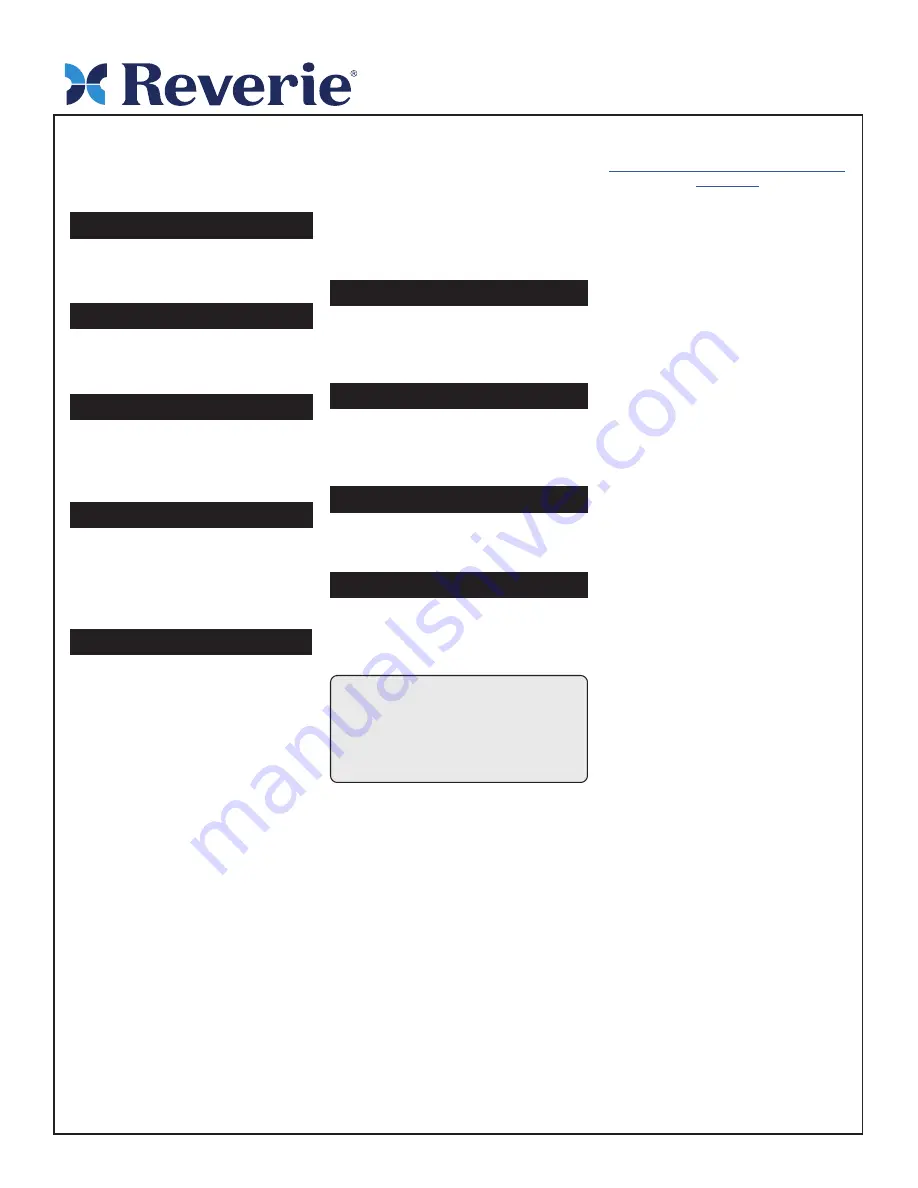 Reverie 3EM Owner'S Manual Download Page 4