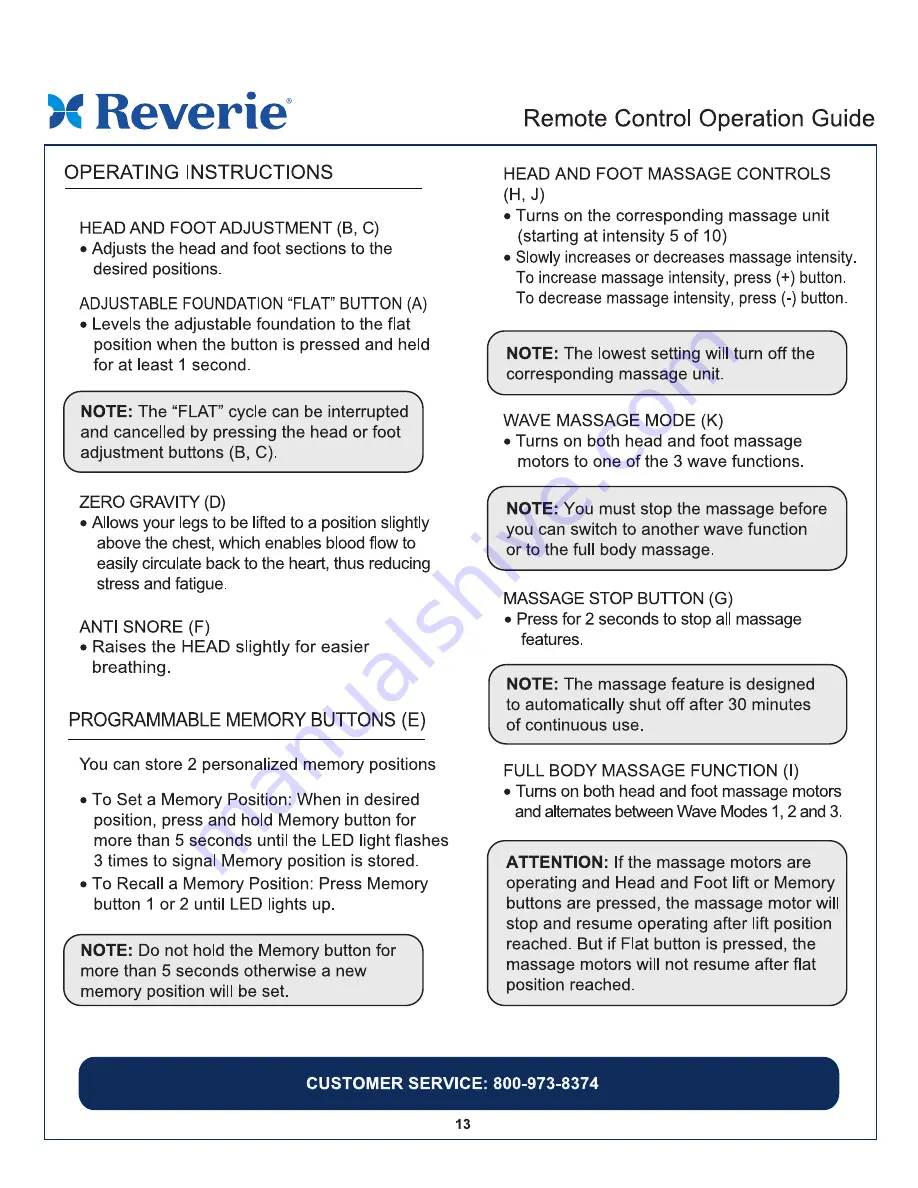 Reverie 5D Owner'S Manual And Reference Manual Download Page 13