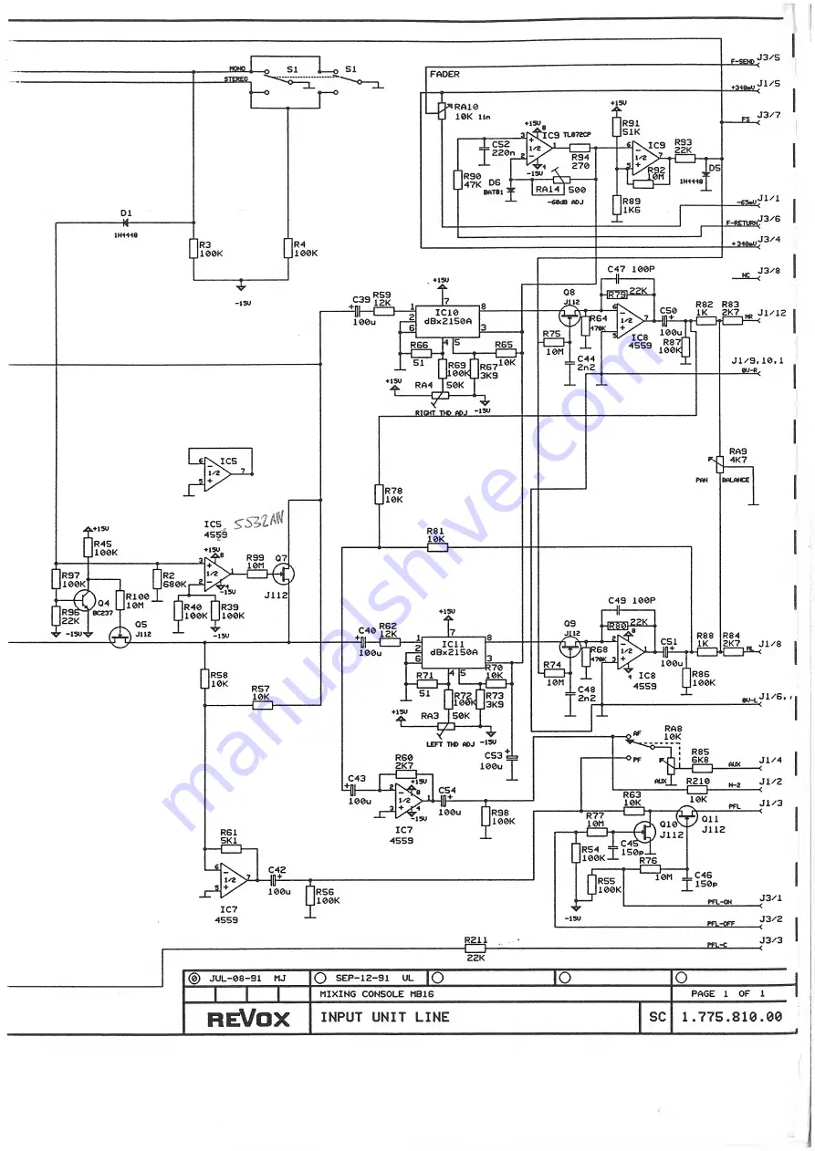 Revox Broadcast 16 Operation And Service Instructions Manual Download Page 88