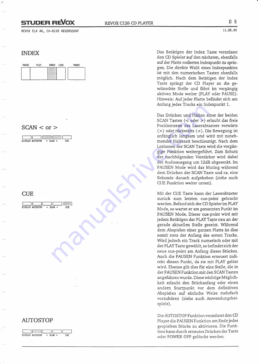 Revox C126 Manual Download Page 8