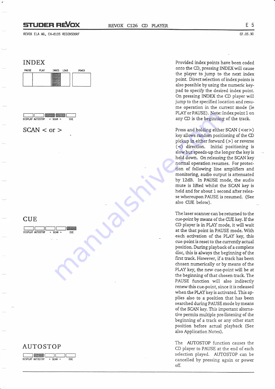 Revox C126 Manual Download Page 20