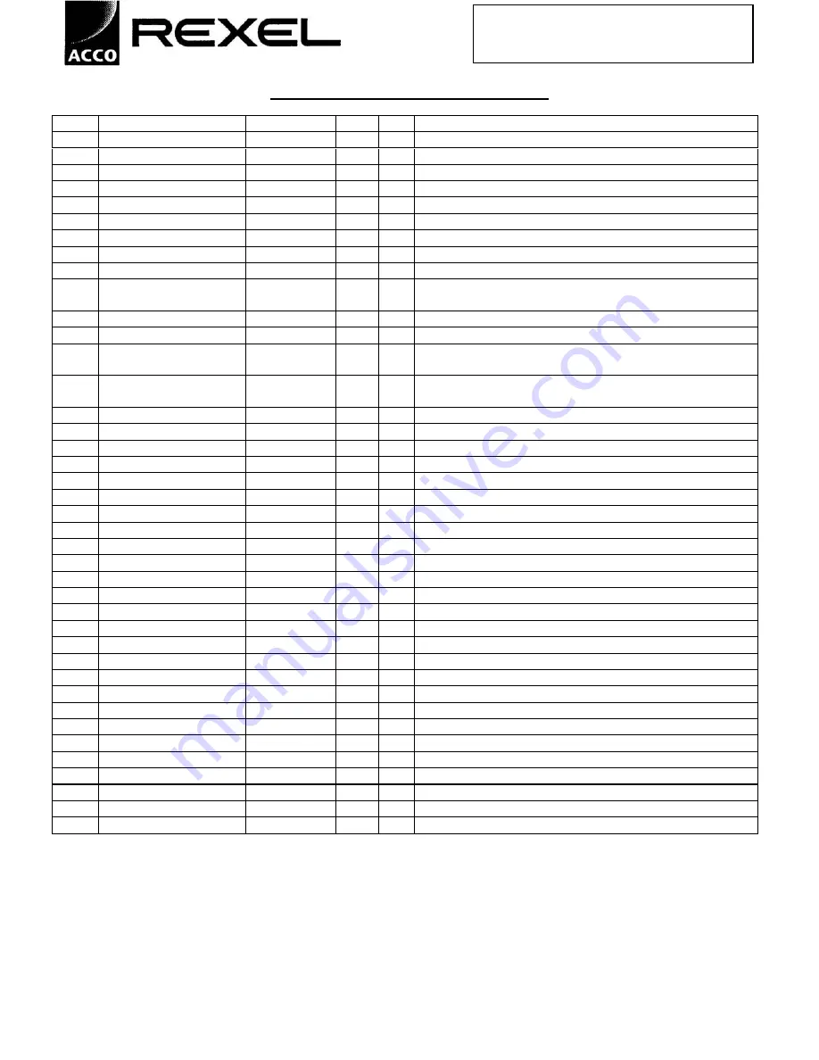 Rexel 1150 S2 Illustrated Parts Lists And Service Instructions Download Page 7