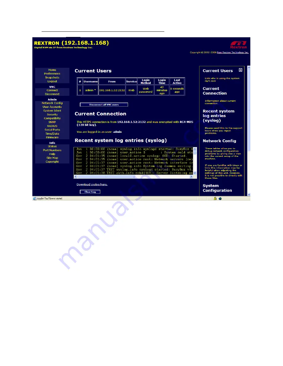 Rextron MNIP-01 Скачать руководство пользователя страница 36