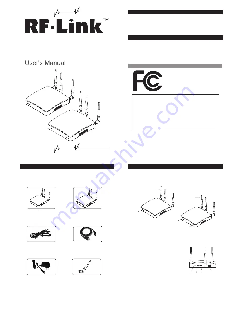 RF-Link WHD-5001 User Manual Download Page 1