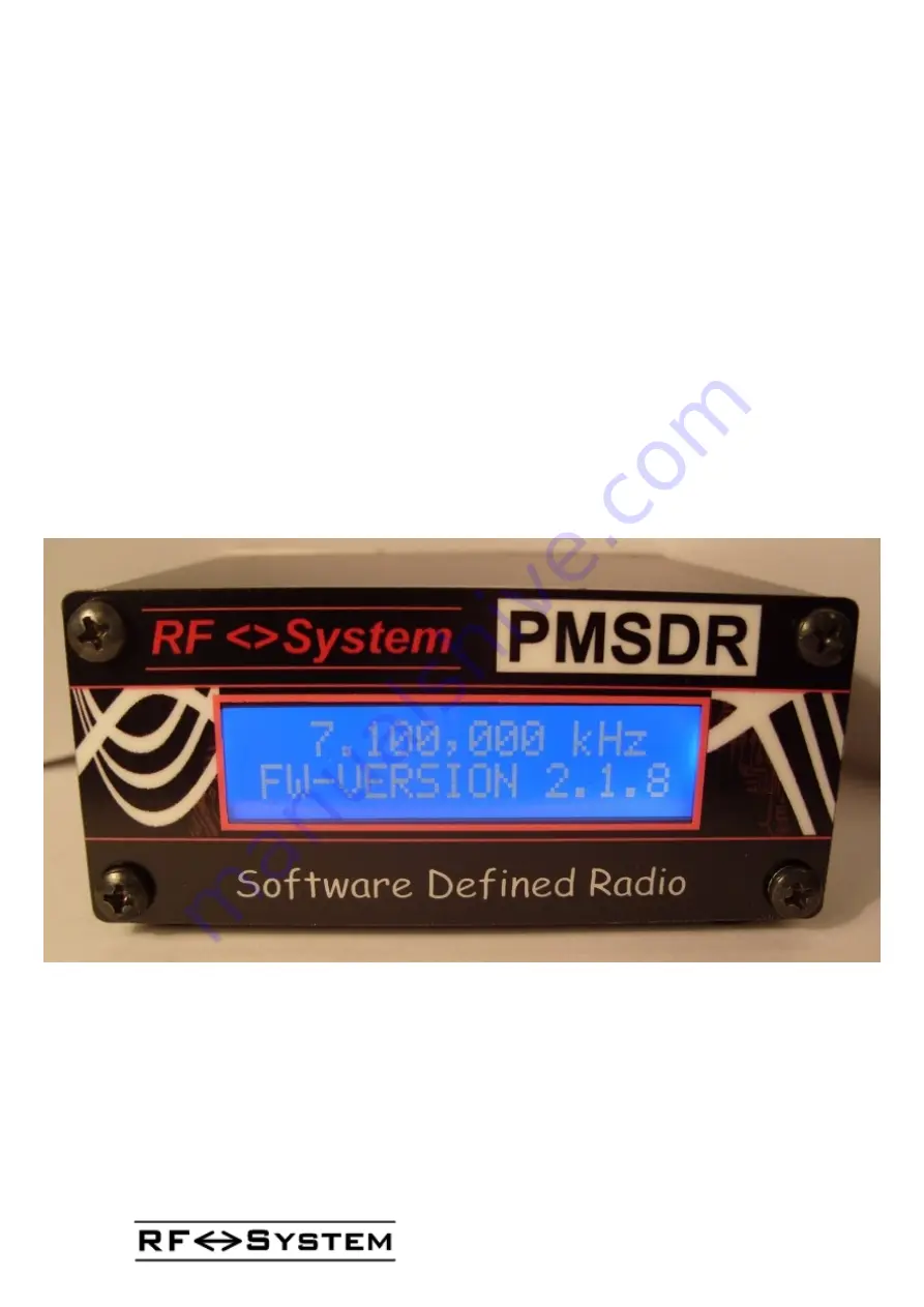 RF PMSDR Assembly Manual Download Page 1