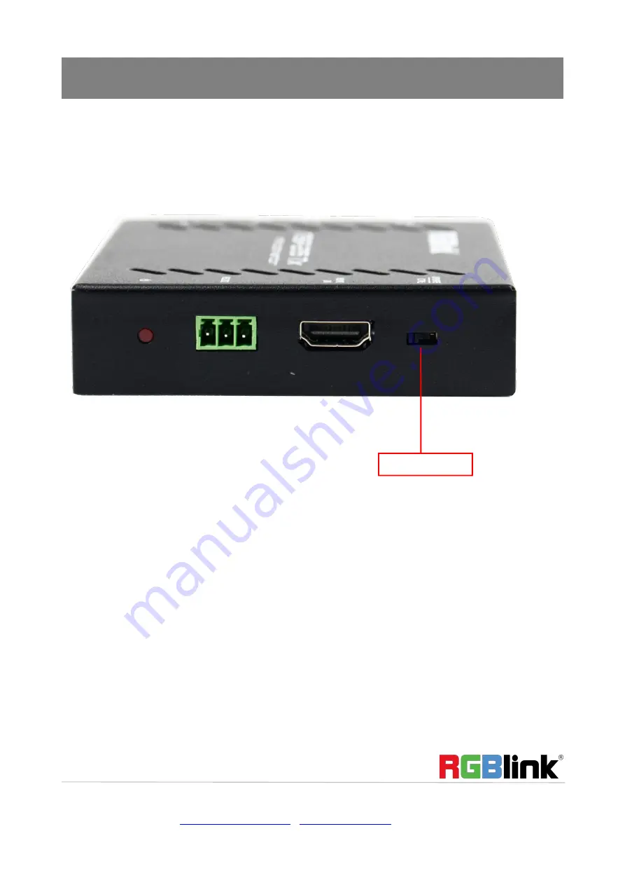 RGBlink MSP 315 Quick Start Manual Download Page 11