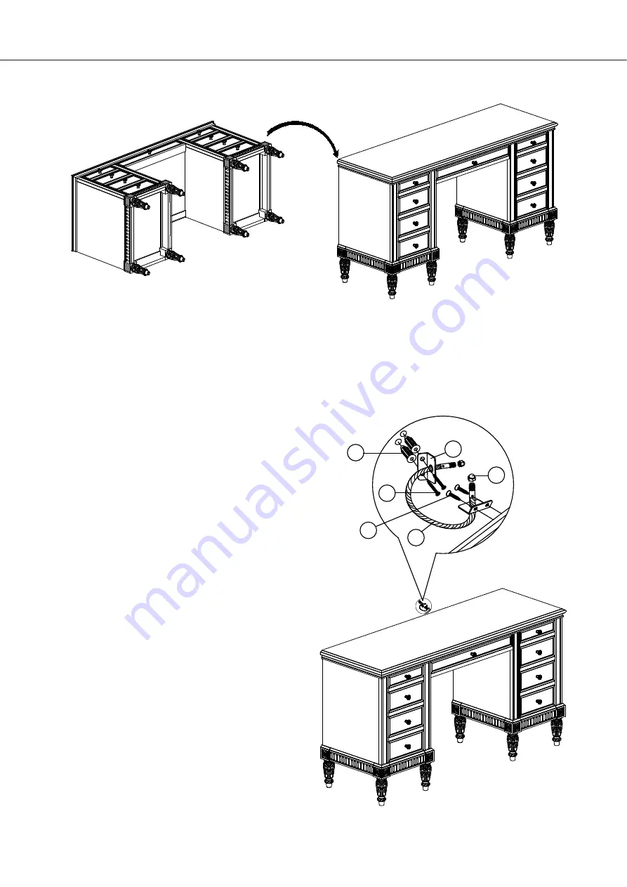 RH Baby&child BELLE STORAGE DESK Скачать руководство пользователя страница 2