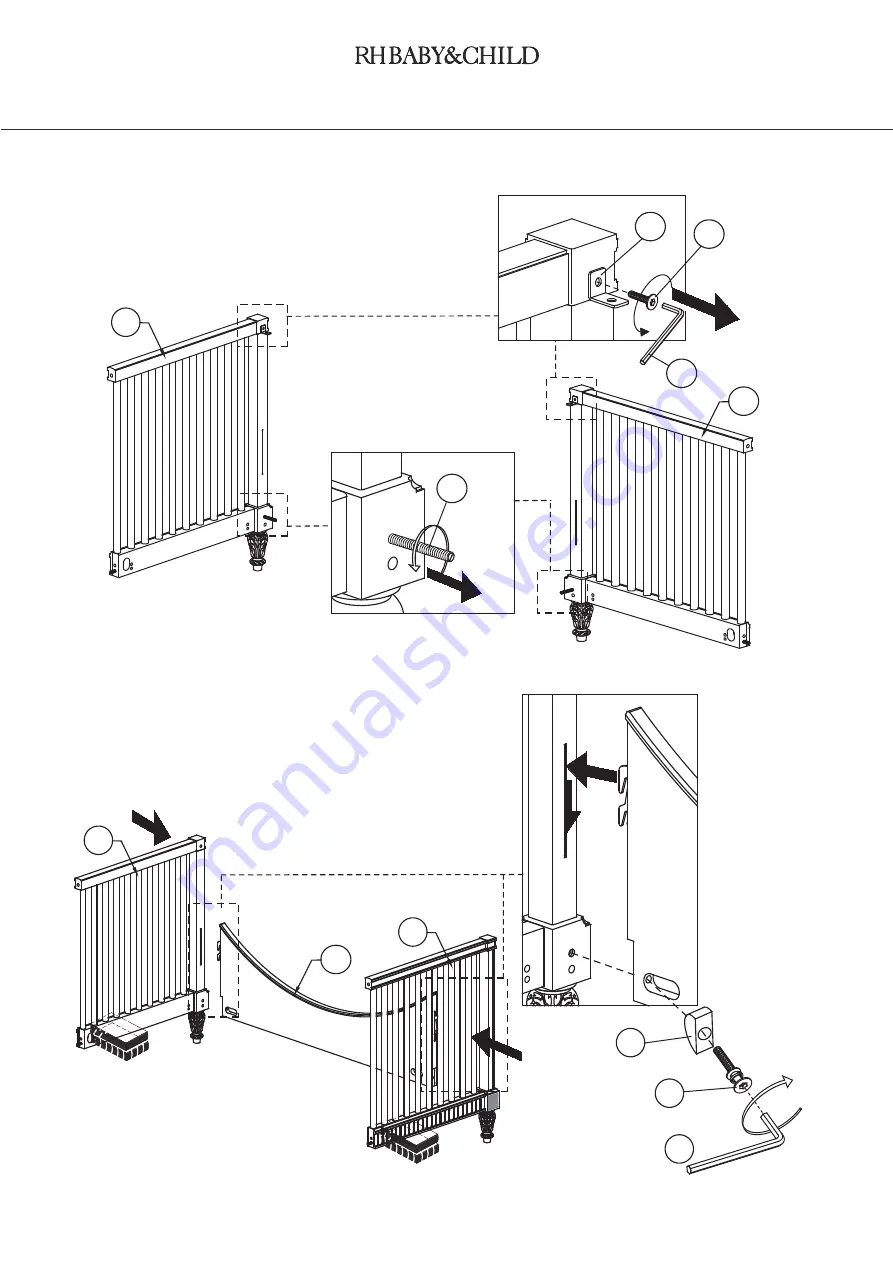 RH Baby&child BELLE UPHOLSTERED CONVERSION CRIB 195 - 36/32 Instructions Manual Download Page 19